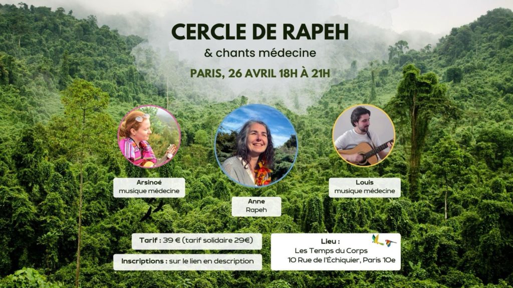 Cercle de tabac d'Amazonie et chants médecine