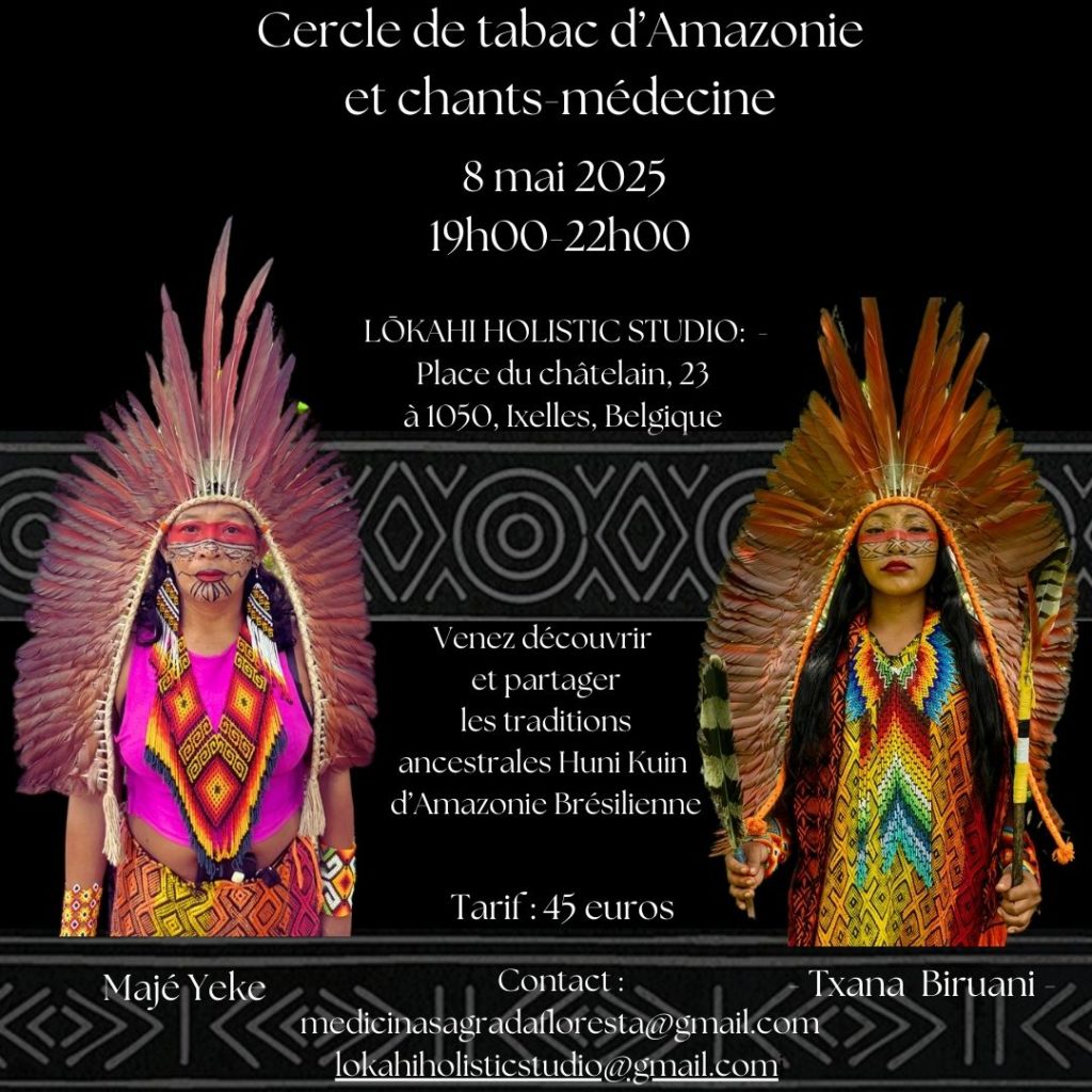 Cercle de tabac d'Amazonie et chants médecine