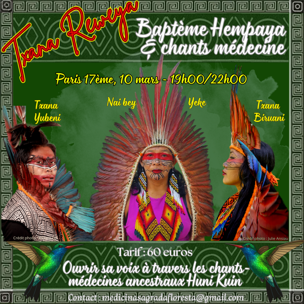 Baptème du Hempaya et ouverture de la voix. Chants médecine Chamanisme