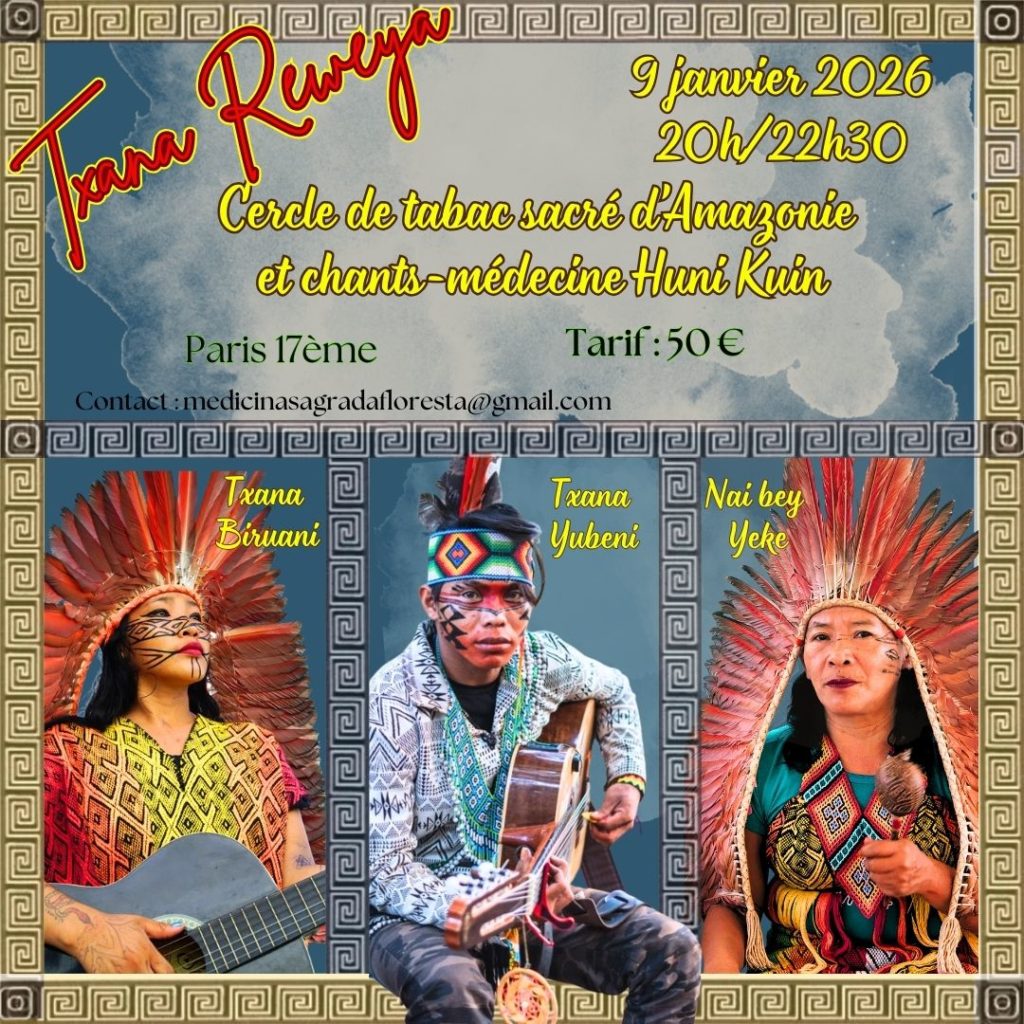 Cercle de tabac d'Amazonie et chants médecine
