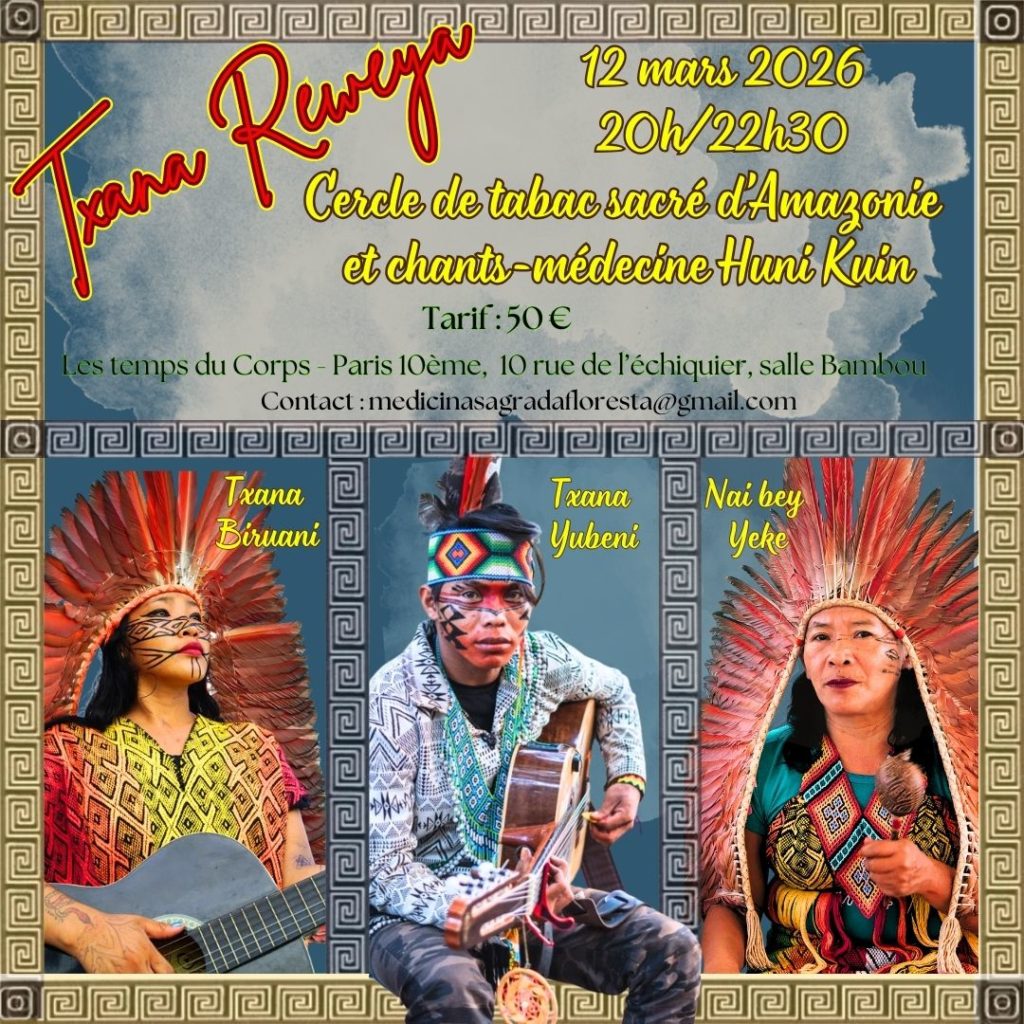 Cercle de tabac d'Amazonie et chants médecine